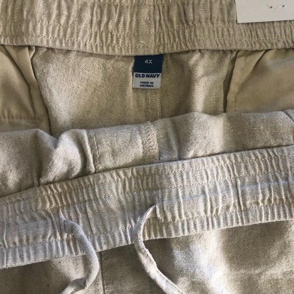 Old Navy Woman’s High-Waisted Cropped Linen-Blend Pants Plus Size 4X - Picture 7 of 13